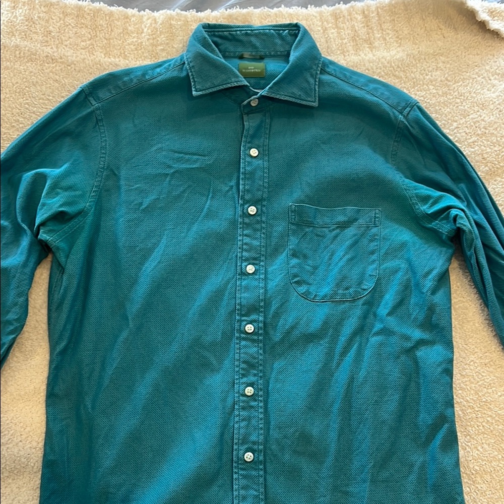 Teal Button-Up Shirt
